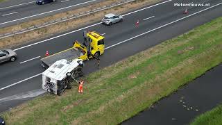 Camper op de kant A28 Lankhorst [upl. by Cacilie]