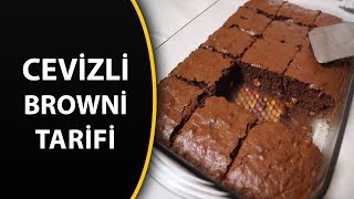 BROWNİ CEVİZLİ  Cevizli Browni tarifi Funda Gökkaya Mutfakta [upl. by Kienan]