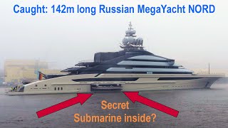 MegaYacht NORD reveals a secret  hatch opening shows a boat inside [upl. by Charla]