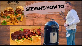 HOW TO  bbqen met Steven TODAYS MENU  PULLED PORK EN RIBBEN [upl. by Nojad]