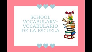 Útiles escolares en ingles  Con pronunciación [upl. by Amand]