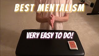 EASY No Sleight Of Hand BEST MENTALISM Card Trick PerformanceTutorial [upl. by Abeu]