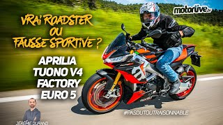 APRILIA TUONO V4 FACTORY EURO 5  2021 l TEST MOTORLIVE [upl. by Tarfe]