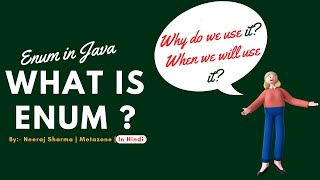 1  What is enum or enumeration in java  Why do we use it and When we will use it In Hindi [upl. by Castera552]