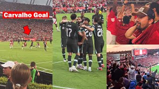 Liverpool Fans Reactions to Carvalho Jones amp Tsimikas Goals vs Manchester United [upl. by Grange411]