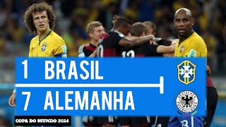 BRASIL 1 X 7 ALEMANHA  MELHORES MOMENTOS   GLOBO HD 720p  COPA DO MUNDO 2014 [upl. by Birgitta]