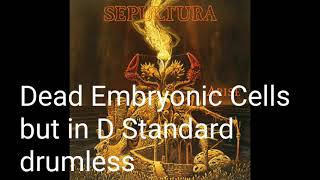 Sepultura  Dead Embryonic Cells D standard drumless [upl. by Naelcm901]