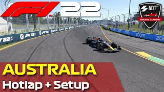 F1 22 AUSTRALIA HOTLAP  SETUP 116354 Pilota ADTErpec [upl. by Acillegna]