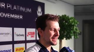 German Open 2017 Timo Boll Finale Interview [upl. by Annorah]