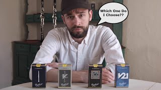 Review and Comparison Full Vandoren French Cut Bb Clarinet Reed Lineup [upl. by Koran]