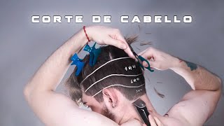 Corte de pelo semicorto difuminado y largo Tutorial FÁCIL y GRAFICADO  Joshe Jr [upl. by Nnael]