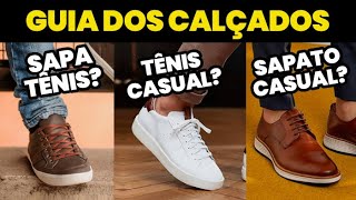 O GUIA DEFINITIVO dos CALÇADOS MASCULINOS  10 Estilos e suas Características e Diferenças [upl. by Chiarra]