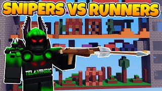 SNIPERS vs RUNNERS in Roblox BedWars [upl. by Anirtac57]