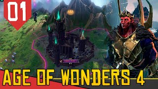 ELFOS Canibais com SANGUE DEMONÍACO  Age of Wonders 4 Valley of Wonders 01 Gameplay PTBR [upl. by Francene]