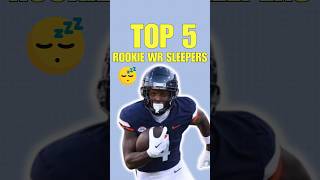 Top 5 Rookie SLEEPER WRs for 2024 Fantasy Football 🔥 [upl. by Eciuqram]