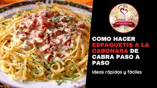 Cómo hacer Espaguetis a la Carbonara  culinariord Espaguetis a la Carbonara sin nata [upl. by Jahn770]