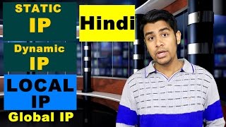 Local IPGlobal IPStatic IpDynamic IP  Explained Clearly In Hindi [upl. by Belldame]