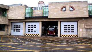 Lothian and Borders Fire and Rescue appliance 302 Tollcross station [upl. by Buchheim]