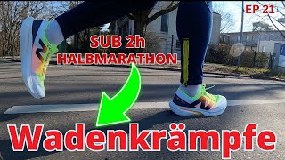 Sub 2h Berlin Halbmarathon  Wadenkrämpfe [upl. by Ailel773]