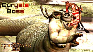 God of War 2 Remastered Gameplay  Euryale Boss Fight  Mighty Sabbu [upl. by Nelan]