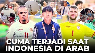 Fans Arab Kaget Kelakuan Suporter Indonesia Joget Dangdut Sebelum Mulai Momen Unik Lawan Saudi [upl. by Pul]