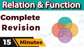 Relation and Function Class 12 Maths chapter 1 Complete Revision in 15 Mins [upl. by Natalia]