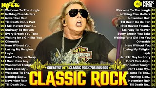 Top 100 Classic Rock Songs Of All Time ACDC Pink Floyd Eagles Queen Def Leppard Bon Jovi [upl. by Yvon743]