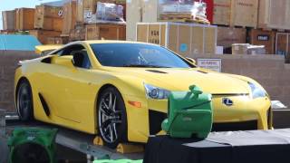 Lexus LFA V10 screams on dyno [upl. by Ainerbas]