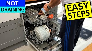 Dishwasher Drainage Problem  Dishwasher not draining Water Easy steps to try and Fix [upl. by Nelleus123]