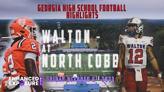 Georgia High School Football  Undefeated Walton at North Cobb [upl. by Amehsyt]