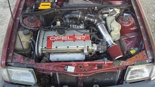 Opel Corsa A C20XE vs Toyota MR2 Turbo [upl. by Zevahc]