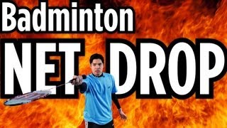 How to Do a Net Drop  Badminton Lessons [upl. by Airb]