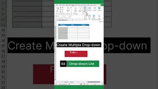 Drop Down list Multiple Depending youtube exceltips shorts dropdown excel tricks tricks [upl. by Rozanna]