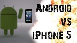 Android vs iPhone 5 Techwars  EPIC BATTLE [upl. by Evot968]