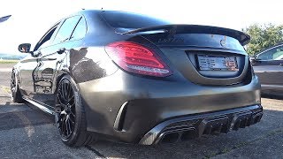 BRABUS 800 40L V8 C63 S AMG  Start Up Revs Drag Racing [upl. by Simmons]