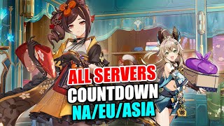 Genshin Impact 45 Countdown ALL SERVERS  Chiori Banner Countdown  Genshin Impact 45 [upl. by Alekal]