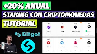 💰GANO 20 ANUAL con STAKING de CRIPTOMONEDAS Como GANAR INGRESOS PASIVOS con CRIPTOMONEDAS en BITGET [upl. by Bevers]