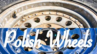 HOW TO POLISH ALUMINUM WHEELS  Super Crusty Old Car amp 4x4 Truck Ones [upl. by Dianuj]