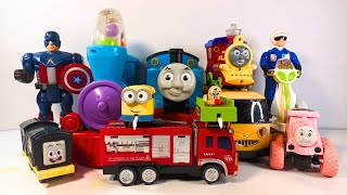 Thomas and Friends Satisfying Unboxing HABA Ambulance Policeman Fire Fighting Truck Tractor  ASMR [upl. by Meedan832]