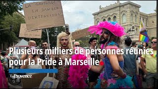 Marseille  Plusieurs milliers de personnes réunies pour la Marche des Fiertés ce samedi [upl. by Aynom533]