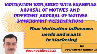 Define Motivation How Motives Arises How needs and wants are influenced by Motivation [upl. by Ahseiym95]