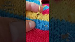 How to Perfectly Repair Holes in Knitted Sweaters [upl. by Airamak282]