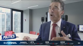 RawPolitics  Anders Rasmussen speaks to Euronews on deep fakes robots and the Swedish election [upl. by Elsey979]