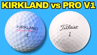 CUTTING OPEN A KIRKLAND Compared VS Pro V1 Golf Ball [upl. by Dorreg]