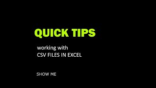 Working with CSV comma separated value files [upl. by Alius470]