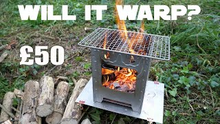 Boundless Voyage Titanium Wood Stove Review amp Burgers 🍔 [upl. by Bathsheeb]