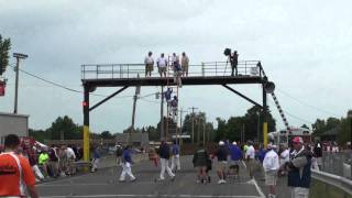 Central Islip Hoboes 3 man ladder  New York State Drill 2010 [upl. by Ynatsed]