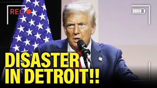 Trump Economic Speech goes TERRIBLY WRONG in Detroit [upl. by Florentia]