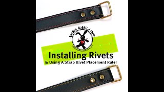 Rivet Installation on a bag Strap [upl. by Akins]