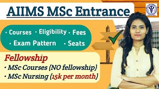 AIIMS MSc Entrance Exam  Courses  Syllabus  Seats  Eligibility  Fellowship  Exam Pattern [upl. by Aram298]